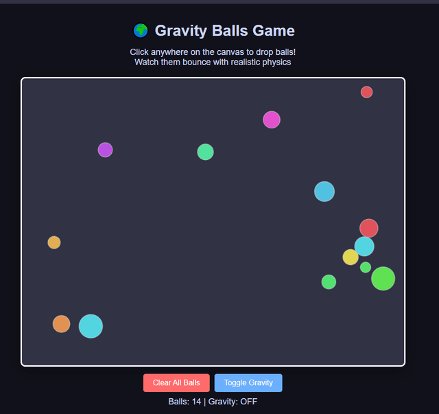 Gravity Balls Game