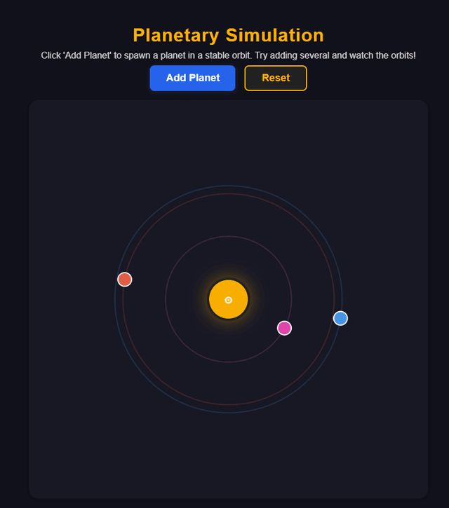 Planetary Simulation